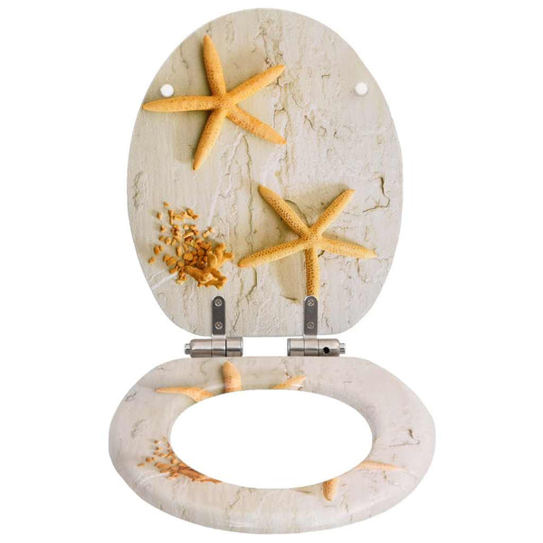 WC-istuin 2 kpl soft close kansilla MDF meritähtikuosi