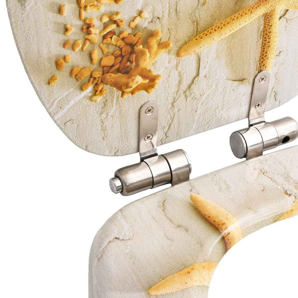 WC-istuin 2 kpl soft close kansilla MDF meritähtikuosi