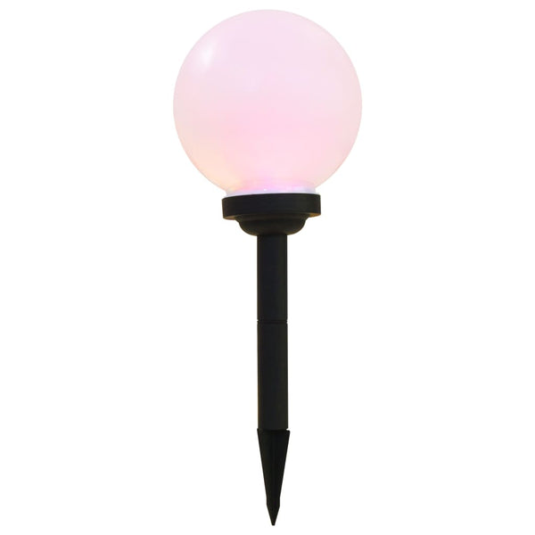 Väriä vaihtava led-aurinkokennovalaisin Less 20cm (6 kpl, pyöreä, rgb)