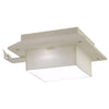 Valkoinen ulkoaurinkokennovalaisin Marinta 12cm (12 kpl led neliö)