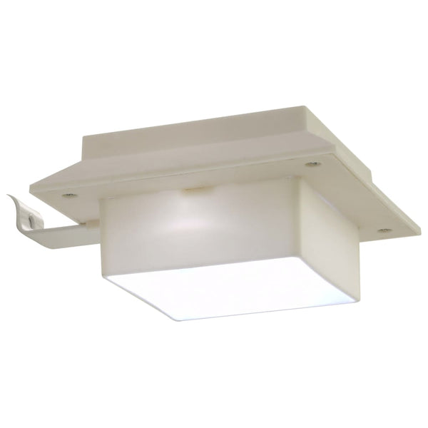 Valkoinen ulkoaurinkokennovalaisin Marinta 12cm (12 kpl led neliö)