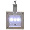 Valkoinen ulkoaurinkokennovalaisin Marinta 12cm (12 kpl led neliö)