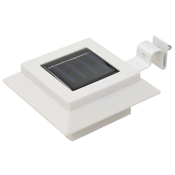 Valkoinen ulkoaurinkokennovalaisin Marinta 12cm (12 kpl led neliö)