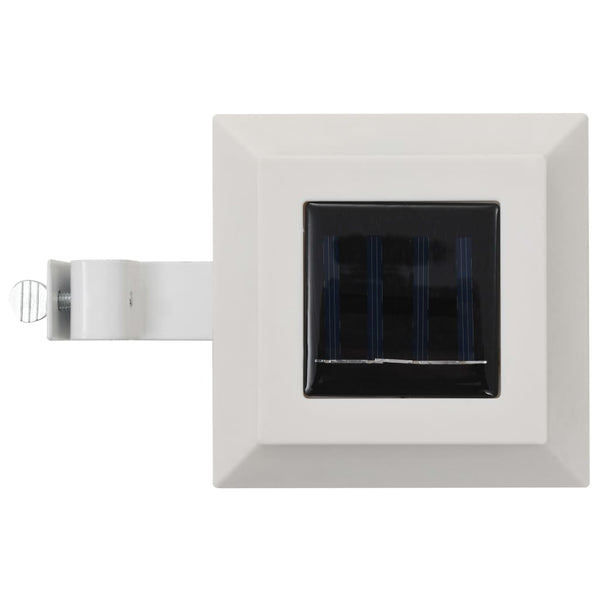 Valkoinen ulkoaurinkokennovalaisin Marinta 12cm (12 kpl led neliö)