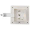 Valkoinen ulkoaurinkokennovalaisin Marinta 12cm (12 kpl led neliö)
