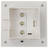 Valkoinen ulkoaurinkokennovalaisin Marinta 12cm (12 kpl led neliö)