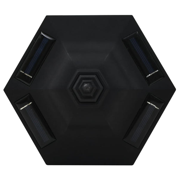 Musta ulkoaurinkokennovalaisimet Banela (6 kpl led)