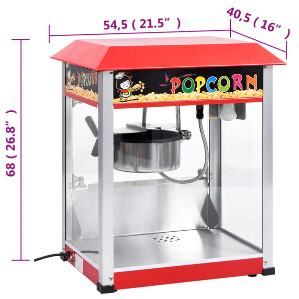 Popcornlaite teflon-kattilalla Evelyne 1400 W