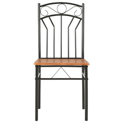 Ruokapöydän tuolit 6 kpl ruskea MDF