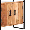 Kirjahylly 4 tasoa 80x30x180 cm täysi akaasiapuu