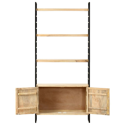 Kirjahylly 4 tasoa 80x30x180 cm täysi mangopuu
