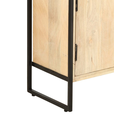 Kirjahylly 4 tasoa 80x30x180 cm täysi mangopuu