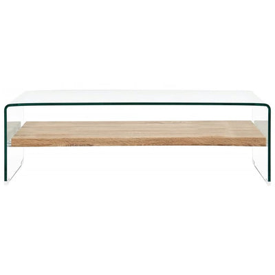 Sohvapöytä kirkas 98x45x31 cm karkaistu lasi