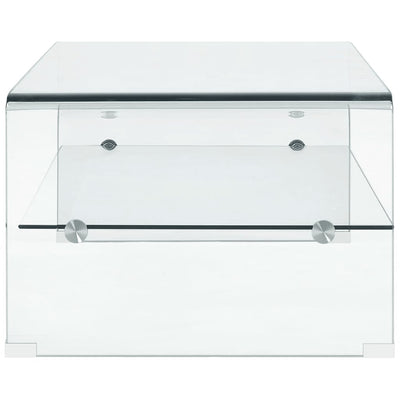 Sohvapöytä kirkas 98x45x31 cm karkaistu lasi