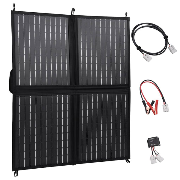 Kokoontaitettava aurinkopaneelilaturi 80 W 12 V