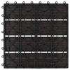 Lattialaatat 22 kpl 30x30cm 2 m² puukomposiitti tummanruskea