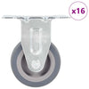 16 kpl kiinteät pyörät 50 mm