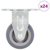 24 kpl kiinteät pyörät 50 mm