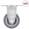 32 kpl kiinteät pyörät 50 mm