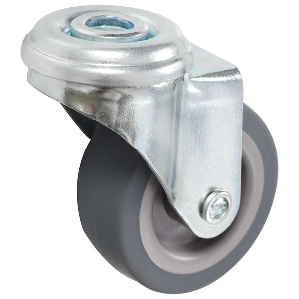 24 kpl pulttireikäisiä kääntyviä pyöriä 50 mm