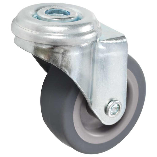 32 kpl pulttireikäisiä kääntyviä pyöriä 50 mm