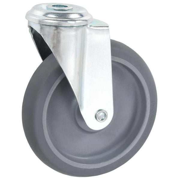 Rullapyörät pultinrei´illä 12 kpl 125 mm