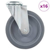 16 kpl pulttireikäisiä kääntyviä pyöriä 125 mm