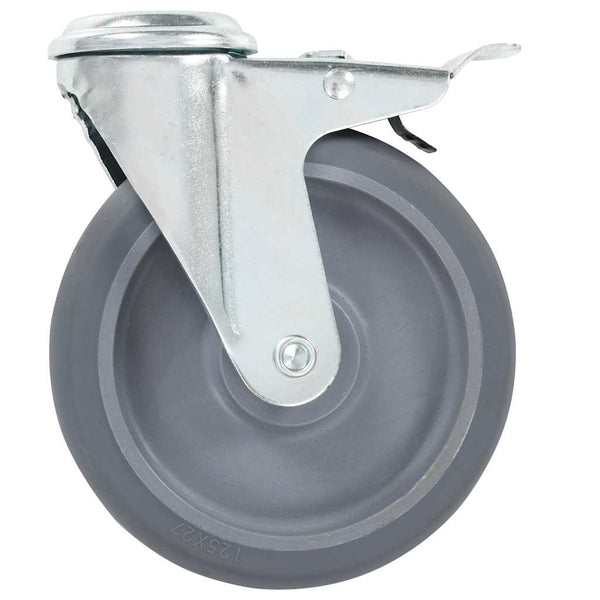 16 kpl pulttireikäisiä kääntyviä pyöriä 125 mm