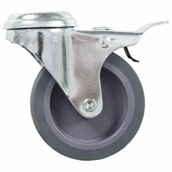 16 kpl pulttireikäisiä kääntyviä pyöriä 75 mm