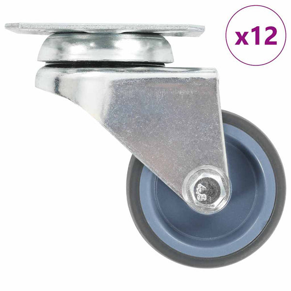 Kaksirenkaiset rullapyörät 12 kpl 50 mm