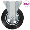 Rullapyörät kiinteät 12 kpl 160 mm