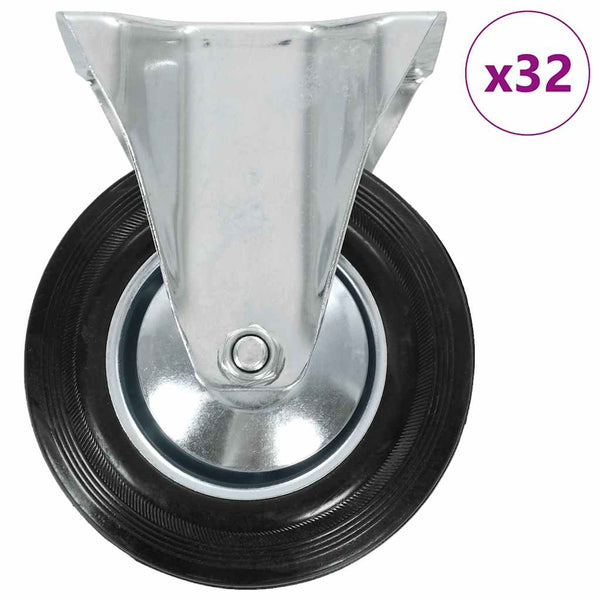 Rullapyörät kiinteät 32 kpl 160 mm