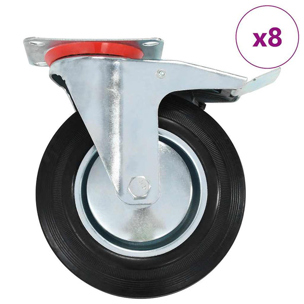 Rullapyörät 8 kpl 200 mm