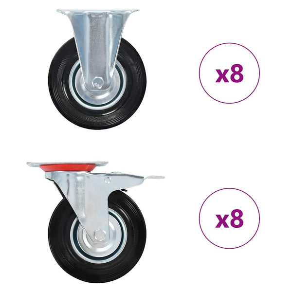 16 kpl pyörät 125 mm