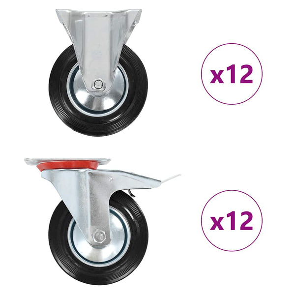 Rullapyörät 24 kpl 160 mm