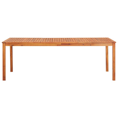 Puutarhapöytä 215x90x74 cm täysi akaasiapuu