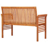 Puutarhapenkki Toriano 120cm (2-istuttava, tyynyllä, akasiapuu)