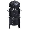 3-in-1 hiilisavustin BBQ-grilli 40x80 cm