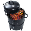 3-in-1 hiilisavustin BBQ-grilli 40x80 cm