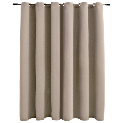 Beige pimennysverho Shyla 290x245cm (metallirenkailla)
