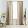 Pimennysverhot koukuilla 2 kpl beige 140x175 cm