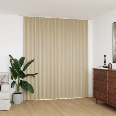 Beige pimennysverho koukuilla Purece 290x245cm
