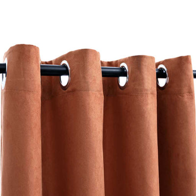 Ruoste pimennysverhot metallirenkailla Decilia 140x225cm (2 kpl)