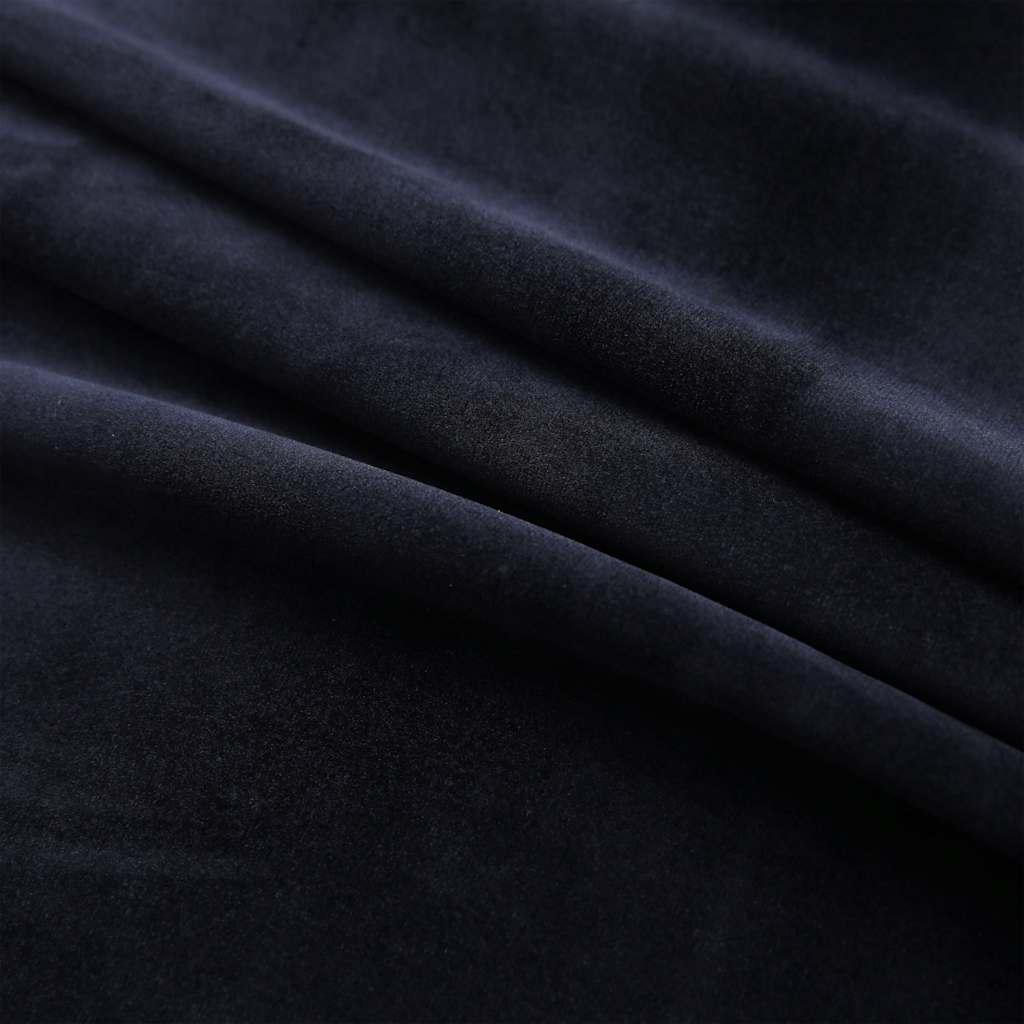 Musta pimennysverhot renkailla Baila 140x175cm (2 kpl)