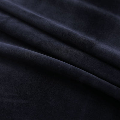 Pimennysverhot renkailla 2 kpl sametti musta 140x225 cm