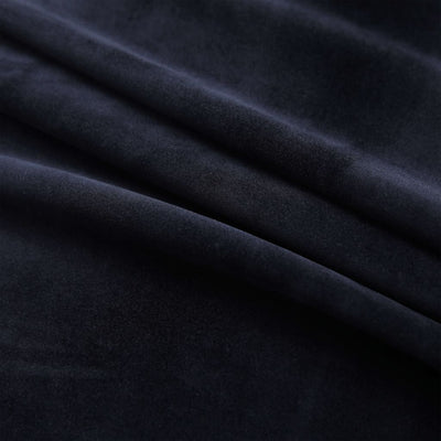 Pimennysverhot renkailla 2 kpl sametti musta 140x245 cm