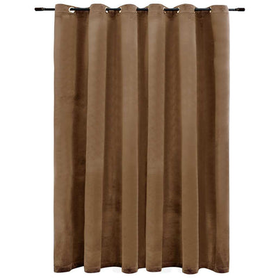 Beige pimennysverho Obsitos 290x245cm (metallirenkailla sametti)