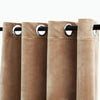 Pimennysverho metallirenkailla sametti beige 290x245 cm