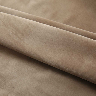 Beige pimennysverho koukuilla sametti Samie 290x245cm