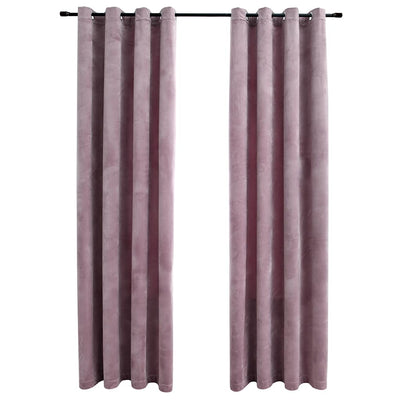 Pinkki pimennysverhot renkailla Baila 140x175cm (2 kpl)